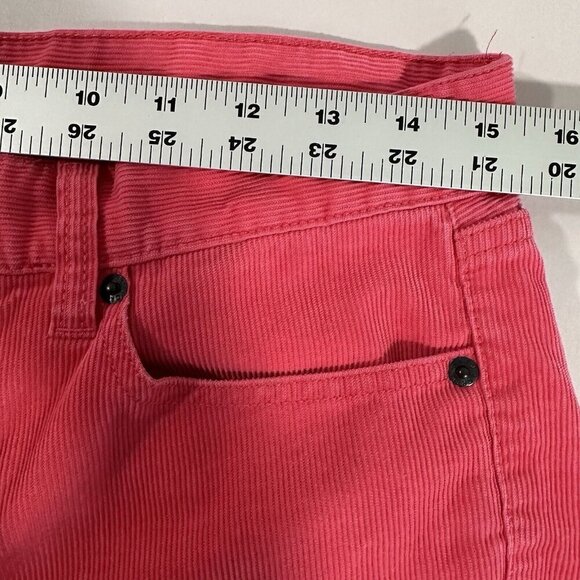 J.Crew Women’s Sz 28 Coral Pink Toothpick Ankle Cords Corduroy‎ Pants - Picture 7 of 10